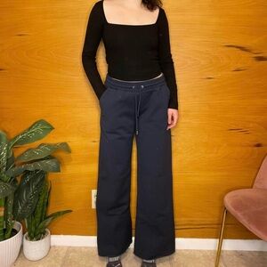 Frame navy flare sweatpants